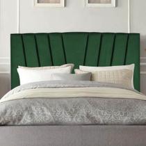 Cabeceira Estofada Bélgica 90CM Solteiro Suede Verde - D A DECOR Cabeceira Estofada Bélgica 90CM Solteiro Suede Verde - D A DECOR