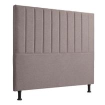 Cabeceira Estofada Bella Queen 160cm Linho Shop das Cabeceiras