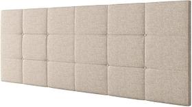 Cabeceira Estofada Bia 1.40 Cama Box Casal - Bege Linho