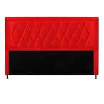 Cabeceira Estofada Bianca Capitonê 100 cm Solteiro Quarto para Cama Box Suede Vermelho - KDAcanto Móveis Cabeceira Estofada Bianca Capitonê 100 cm Solteiro Quarto para Cama Box Suede Vermelho - KDAcanto Móveis