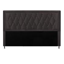 Cabeceira Estofada Bianca Capitonê 90 cm Solteiro Quarto para Cama Box material sintético Marrom - KDAcanto Móveis Cabeceira Estofada Bianca Capitonê 90 cm Solteiro Quarto para Cama Box material sintético Marrom - KDAcanto Móveis