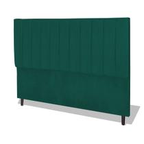 Cabeceira Estofada Box Casal Encosto Para Cama Corola 144x126 Azul Turquesa