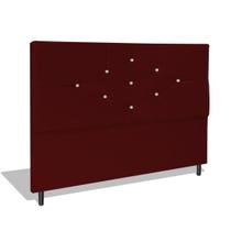 Cabeceira Estofada Box Casal Encosto Para Cama T Cross 144x126 Marsala Cabeceira Estofada Box Casal Encosto Para Cama T Cross 144x126 Marsala