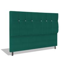 Cabeceira Estofada Box Casal King Size Encosto Para Cama Audi X1 195x126 CM Azul Turquesa Cabeceira Estofada Box Casal King Size Encosto Para Cama Audi X1 195x126 CM Azul Turquesa