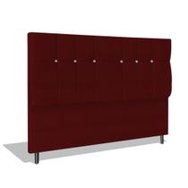 Cabeceira Estofada Box Casal King Size Encosto Para Cama Audi X1 195x126 CM Marsala Cabeceira Estofada Box Casal King Size Encosto Para Cama Audi X1 195x126 CM Marsala