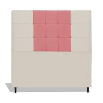 Cabeceira Estofada Box Solteiro Encosto Para Cama Barcelona 94x126 Composê Bege/ Rosa JBE Móveis Cabeceira Estofada Box Solteiro Encosto Para Cama Barcelona 94x126 Composê Bege/ Rosa JBE Móveis