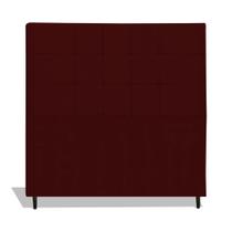 Cabeceira Estofada Box Solteiro Encosto Para Cama Maveric 94x126 Marsala