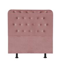 Cabeceira Estofada Brenda Botonê 90cm Solteiro Para Cama Box Quarto Suede Rose Gold - Ahazzo Móveis