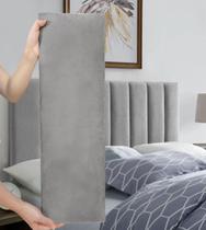 Cabeceira Estofada Cama Box Casal 140 cm Madri Suede - Placas Decorativas Estofadas