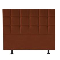 Cabeceira Estofada Cama Box Casal 140cm Espanha Suede Terra Cota- Mabe Magazine Cabeceira Estofada Cama Box Casal 140cm Espanha Suede Terra Cota- Mabe Magazine