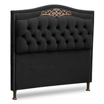 Cabeceira Estofada Cama Box Casal Belize 140cm Veludo Chumbo - Abmaza Cabeceira Estofada Cama Box Casal Belize 140cm Veludo Chumbo - Abmaza