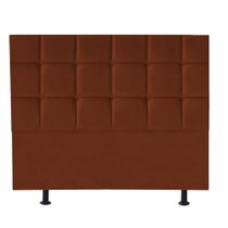 Cabeceira Estofada Cama Box Casal King 195cm Espanha Suede Terra Cota- MABE MAGAZINE Cabeceira Estofada Cama Box Casal King 195cm Espanha Suede Terra Cota- MABE MAGAZINE