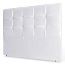 Cabeceira Estofada Cama Box Casal King Size Fiorella 195cm material sintético Branco - Desk Design