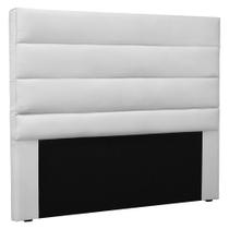 Cabeceira Estofada Cama Box Casal Queen Size La Italian 160cm Corano Branco - Abmaza