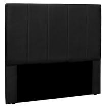 Cabeceira Estofada Cama Box Casal Ravenna 140cm Corano Preto - Desk Design