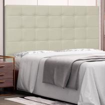 Cabeceira Estofada Cama Box Casal Verona 140cm Corano Bege - Abmaza