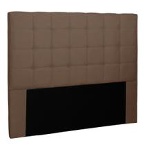 Cabeceira Estofada Cama Box Casal Verona 140cm Suede Caramelo - Desk Design