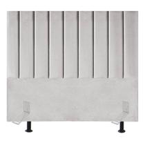 Cabeceira Estofada Cama Box King 195 cm Sara Linho E Frame