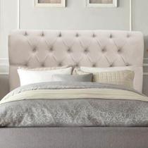 Cabeceira Estofada Cama Box king 195cm París Suede Bege- MABE MAGAZINE Cabeceira Estofada Cama Box king 195cm París Suede Bege- MABE MAGAZINE