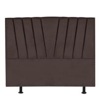 Cabeceira Estofada Cama Box King Bélgica 195cm material sintético