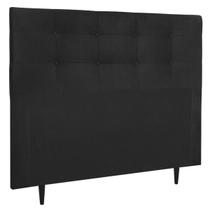 Cabeceira Estofada Cama Box Queen 160 cm Lorena Suede Cabeceira Estofada Cama Box Queen 160 cm Lorena Suede