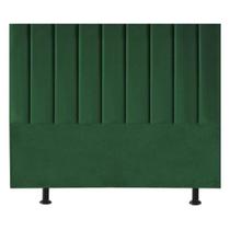 Cabeceira Estofada Cama Box Queen 160 Cm Sophia Carla Suede verde Musgo Cabeceira Estofada Cama Box Queen 160 Cm Sophia Carla Suede verde Musgo