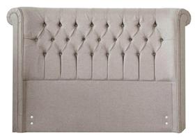 Cabeceira Estofada Cama Box Queen 1,60 Mirage para Quarto em Linho Cinza - Larbelle