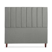 Cabeceira Estofada Cama Box Queen Carla 160cm Linho