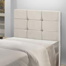 Cabeceira Estofada Cama Box Solteiro 0.90 Julia Veludo Shop das Cabeceiras