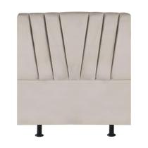 Cabeceira Estofada Cama Box Solteiro 100 cm Ariel Linho