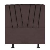 Cabeceira Estofada Cama Box Solteiro 100 Cm Malu Veludo Marrom Cabeceira Estofada Cama Box Solteiro 100 Cm Malu Veludo Marrom