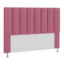 Cabeceira Estofada Cama Box Solteiro 90 cm Carla - Rosa