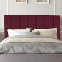 Cabeceira Estofada Cama Box Solteiro 90 Cm Carolina Suede E Frame Cor:bordô Cabeceira Estofada Cama Box Solteiro 90 Cm Carolina Suede E Frame Cor:bordô