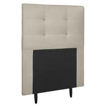 Cabeceira Estofada Cama Box Solteiro 90 Cm Lorena Suede Suede Bege Cabeceira Estofada Cama Box Solteiro 90 Cm Lorena Suede Suede Bege