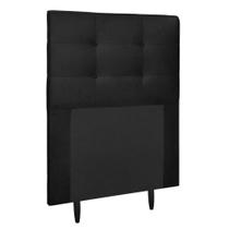 Cabeceira Estofada Cama Box Solteiro 90 Cm Lorena Suede Suede Preto Cabeceira Estofada Cama Box Solteiro 90 Cm Lorena Suede Suede Preto