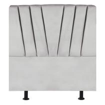 Cabeceira Estofada Cama Box Solteiro 90 cm Malu Suede