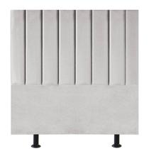 Cabeceira Estofada Cama Box Solteiro 90 cm Mavie Suede