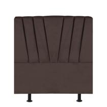 Cabeceira Estofada Cama Box Solteiro Bélgica 100cm Suede