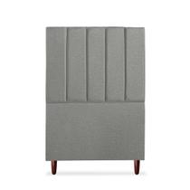 Cabeceira Estofada Cama Box Solteiro Carla 110cm Linho