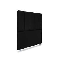 Cabeceira Estofada Cama Box Solteiro Carla 90cm Suede Luxo