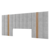 Cabeceira Estofada Cama Casal 3,0m Dalla Costa 100% MDF Cabeceira Estofada Cama Casal 3,0m Dalla Costa 100% MDF
