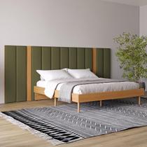 Cabeceira Estofada Cama Casal 3,0m Dalla Costa 100% MDF Cabeceira Estofada Cama Casal 3,0m Dalla Costa 100% MDF
