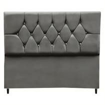 Cabeceira Estofada Cama Casal Queen Size 160 cm Suede Dubai