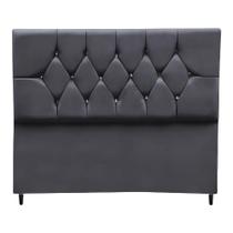 Cabeceira Estofada Cama Casal Queen Size 160 Cm Suede Nina Cor:cinza Escuro Cabeceira Estofada Cama Casal Queen Size 160 Cm Suede Nina Cor:cinza Escuro