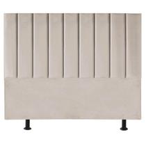 Cabeceira Estofada Cama Casal Queen Size160 cm Paolla Linho