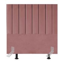 Cabeceira Estofada Cama Solteiro 100 cm Sara Suede E Frame