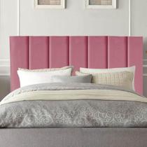 Cabeceira Estofada Cama Solteiro 90 cm Luna Suede E Frame