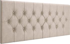 Cabeceira Estofada Captonê Suspensa Para Cama Box Casal 1,40 Suede Areia Cabeceira Estofada Captonê Suspensa Para Cama Box Casal 1,40 Suede Areia