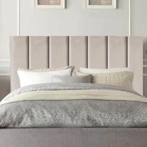 Cabeceira Estofada Casal 140CM Sophia Suede Bege - D A DECOR Cabeceira Estofada Casal 140CM Sophia Suede Bege - D A DECOR