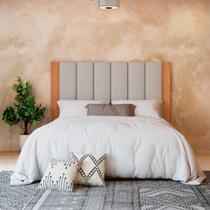 Cabeceira Estofada Casal 175cm Freijó Cinza Claro TW194 J18 Dalla Costa Cabeceira Estofada Casal 175cm Freijó Cinza Claro TW194 J18 Dalla Costa